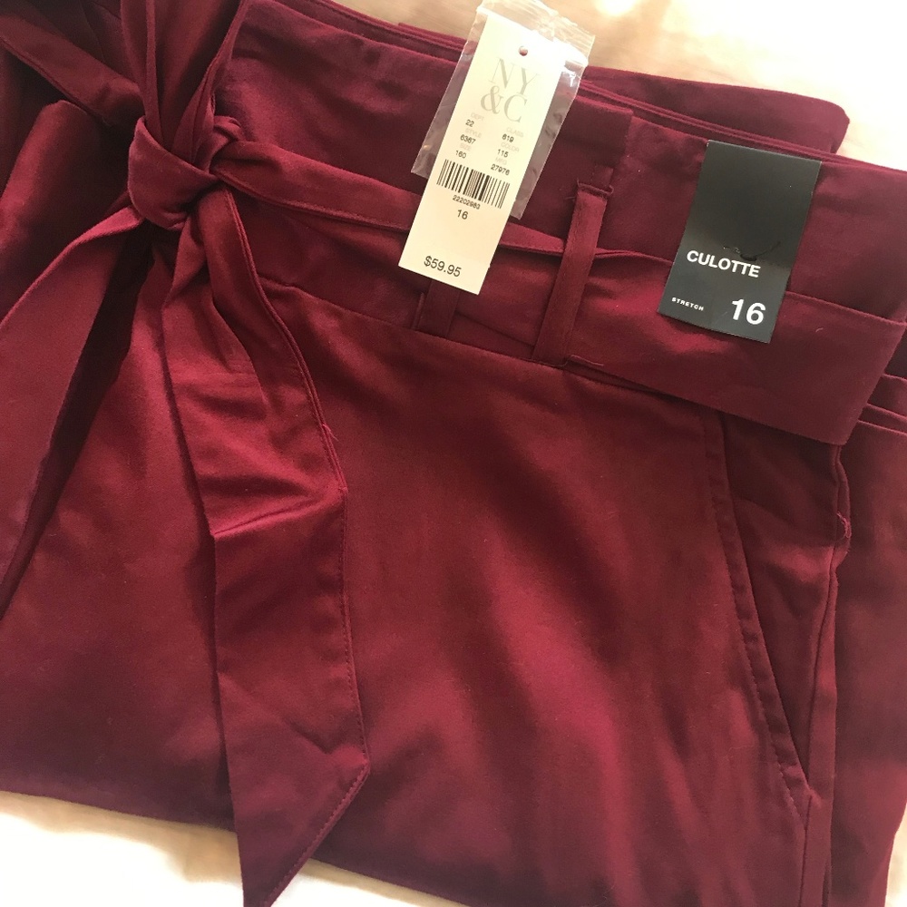 PAPERBAG-WAIST CULOTTE PANT